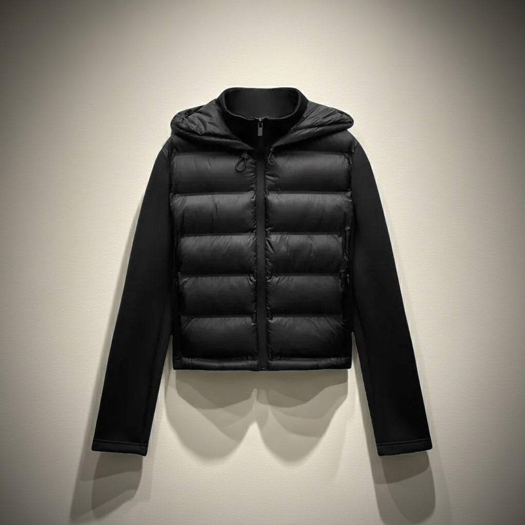 2025 Winter New Arrival  Women's Lightweight Warm Down Jacket with Long Sleeves and Zippered Hooded Sports Coat 4391742