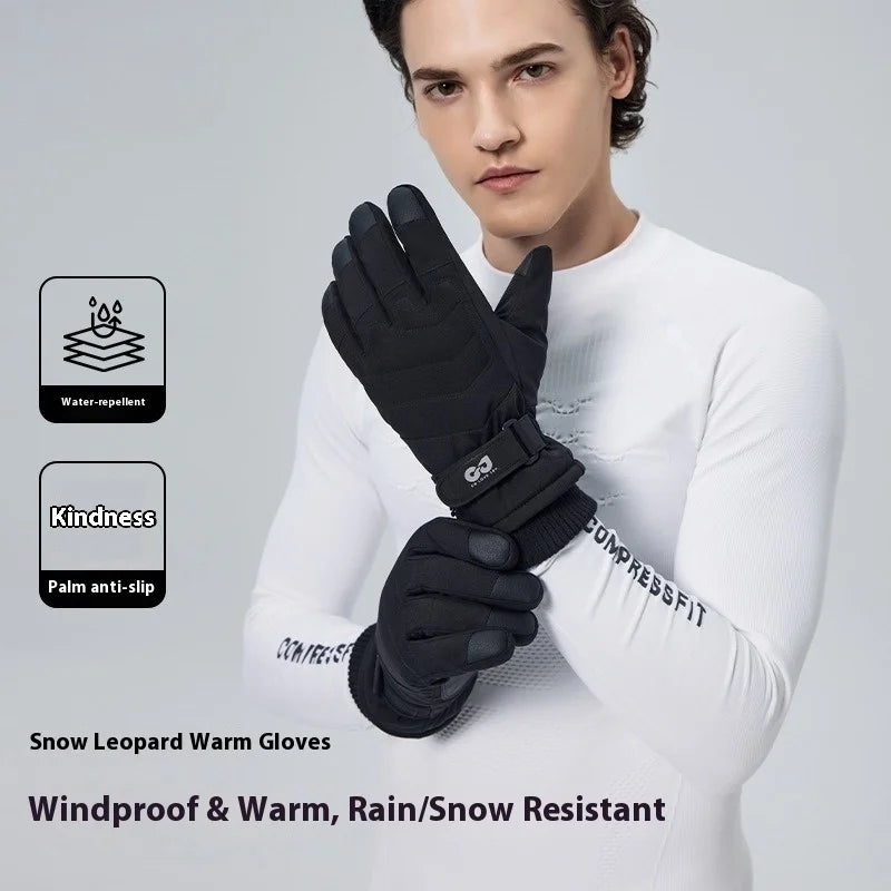 New Winter Thermal Ski Gloves Waterproof Snowboard Touchscreen Anti-Slip Cold Motorcycle Riding Insulated Warm Driving Gloves