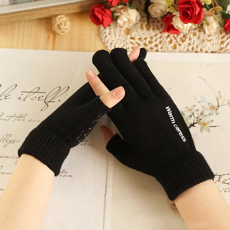 Breathable Winter Touchscreen Anti Slip Upgraded Thermal Warm Knitted Outdoor Cycling Sports Gloves Men Women for Running