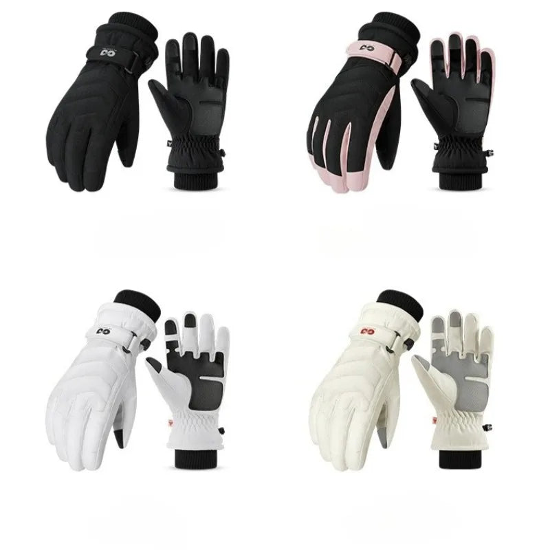 New Winter Thermal Ski Gloves Waterproof Snowboard Touchscreen Anti-Slip Cold Motorcycle Riding Insulated Warm Driving Gloves