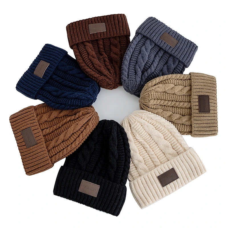New Couple Beanie Fashion Winter Hats For Men Women Keep Warm Dandy Hats Outdoor Knit Cap