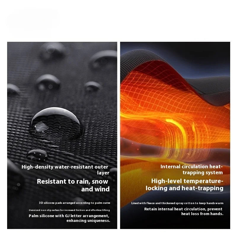 New Winter Thermal Ski Gloves Waterproof Snowboard Touchscreen Anti-Slip Cold Motorcycle Riding Insulated Warm Driving Gloves