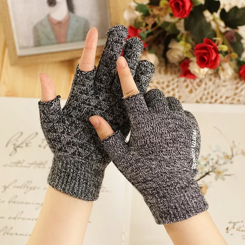 Breathable Winter Touchscreen Anti Slip Upgraded Thermal Warm Knitted Outdoor Cycling Sports Gloves Men Women for Running