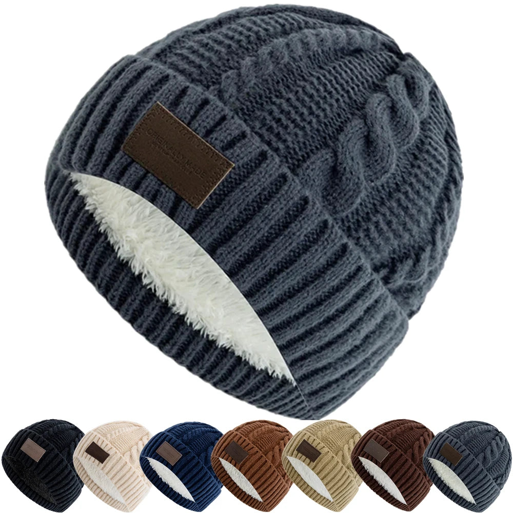 New Couple Beanie Fashion Winter Hats For Men Women Keep Warm Dandy Hats Outdoor Knit Cap